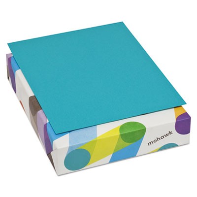 Mohawk® BriteHue™ Sea Blue Vellum 65 lb. Cover 8.5x11 in. 250 Sheets per Ream